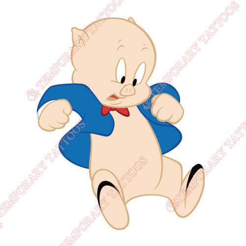 Porky Pig Customize Temporary Tattoos Stickers NO.679